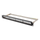 PATCH PANEL LANBERG 24 PUERTOS 1U RACK 19 FTP PARA MODULOS KEYSTONE NEGRO